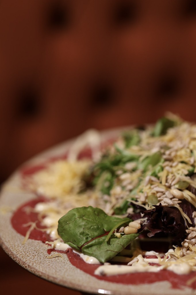 Carpaccio in restaurant Hotel Royal